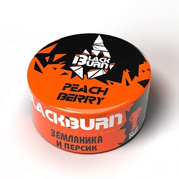 Табак Burn Black, 25гр "Peachberry / Земляника-персик"