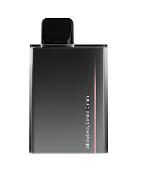 SOAK Cube Black 7000 одноразовый POD "Strawberry Cream Dream / Клубничный милкшейк" 20мг.